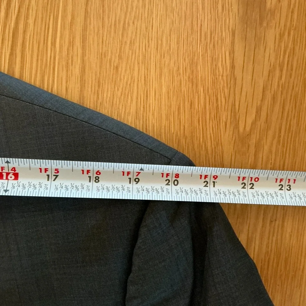 Cremieux Loro Piana 48R Navy Windowpane‎ Wool Blazer Denver CT Made Canada